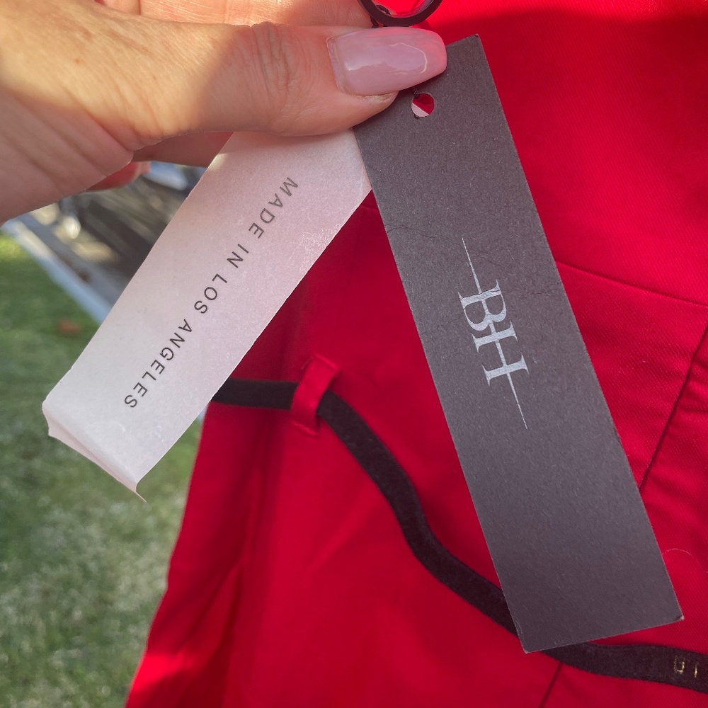 Black Halo Red Pencil Dress